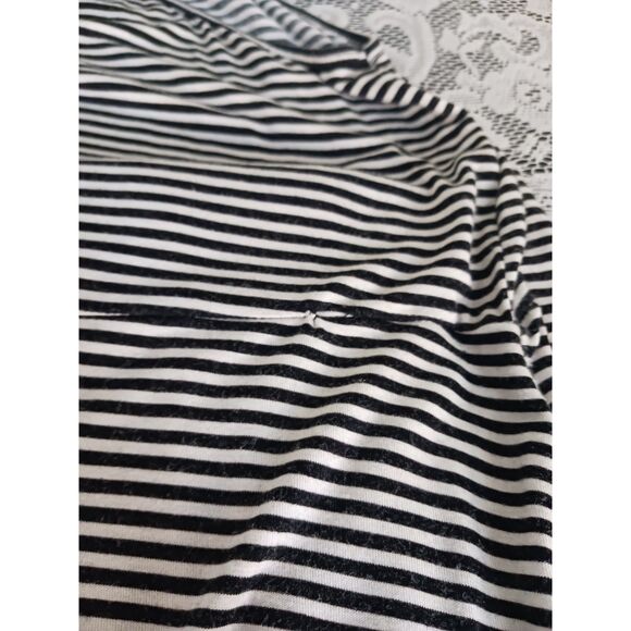 Repaired Striped Mockneck Sleeveless Super Soft Mini Dress - Picture 9 of 15